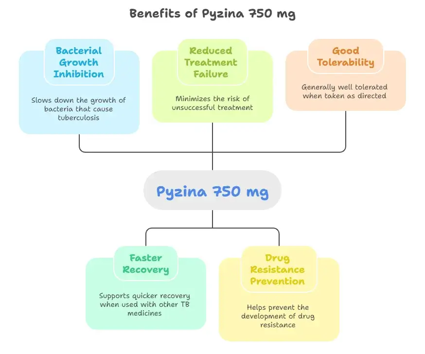 Benefits of taking Pyzina 750 mg Tablets - Specialitymedz
